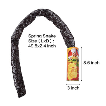 Vanvene Potato Chip Snake In A Can Gag Gift Prank Large Size For April Fools' Day And Halloween