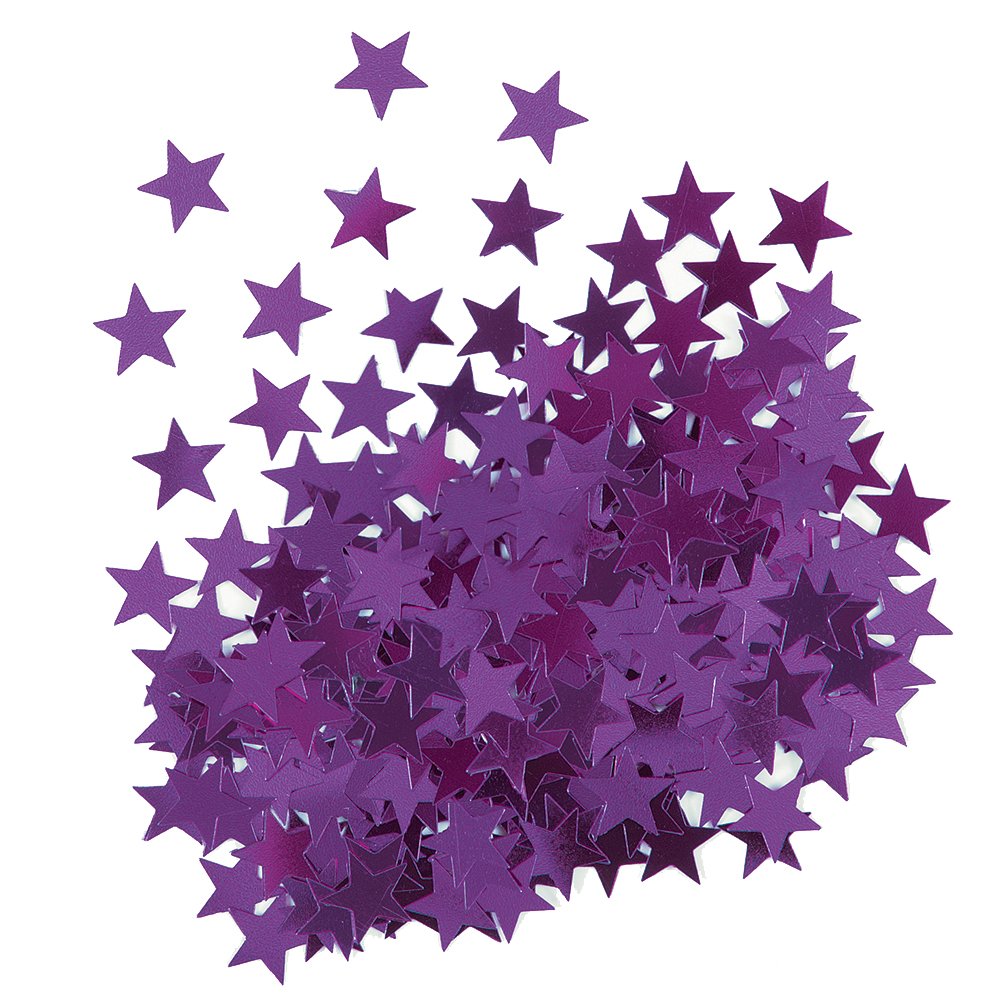 Metallic Purple Star Confetti, 0.5oz, 1 Ct.