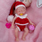 Mire & Mire Reborn Baby Dolls, 4.5 Inch Sleeping Full Silicone Mini Baby Doll With Feeding Accessories Smile Realistic Baby Doll