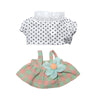 17cm Doll Clothes   17cm Clothes Skirt Set  2 Piece Set T-Shirt+Colorful Skirt Outfit enhanced Fashion Cute Doll Accessories (NO Doll)(Style C)