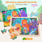 Jigsaw Puzzles Wooden Puzzles For Kids Ages 3-5 Preschool Educational Brain Teaser Boards Toddlers Toys Dinosaur Farm Zoo Sea Wo