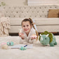 Karister Plush Dinosaur Stuffed Animals Set - Mommy Dinosaur & 3 Babies, 4 Piece Assortment, Multicolor, Soft Polyester