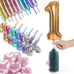 Electric Magic Balloon Pump,Portable Electric Air Inflator Party Air Blower Pump with 1 Nozzle 1 Balloon Cutter and 10 Pcs Long 