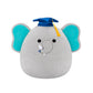Squishmallows Original 12in Lemus The Grey Elephant with Graduation Cap - Official Jazwares Plush (Medium-Sized)