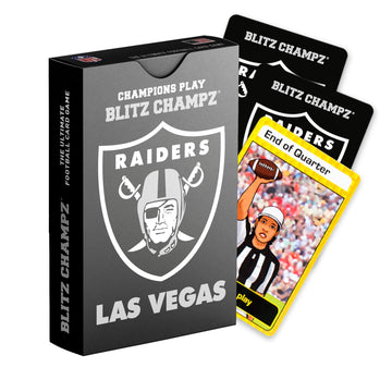 Blitz Champz Las Vegas Raiders - Official NFL Playing Cards & Raiders Gift for Men & Women, Fun Travel Card Games for Adults & K