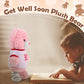 Deekin Get Well Soon Gifts for Kids Injured Recovery Bear Stuffed Animal Gifts Bear for Kids mature-themed with Broken Arm After Surgery Soft Bandage Plush 10 Inches (Pink Leg Injury)