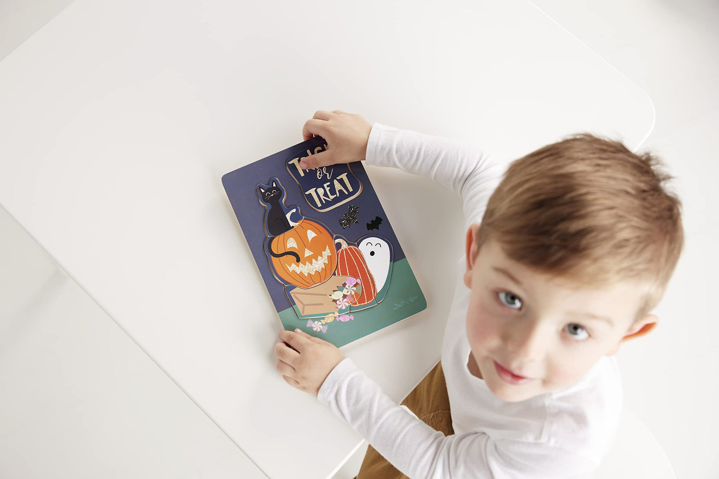 Mud Pie Wood Puzzle, Trick Or Treat