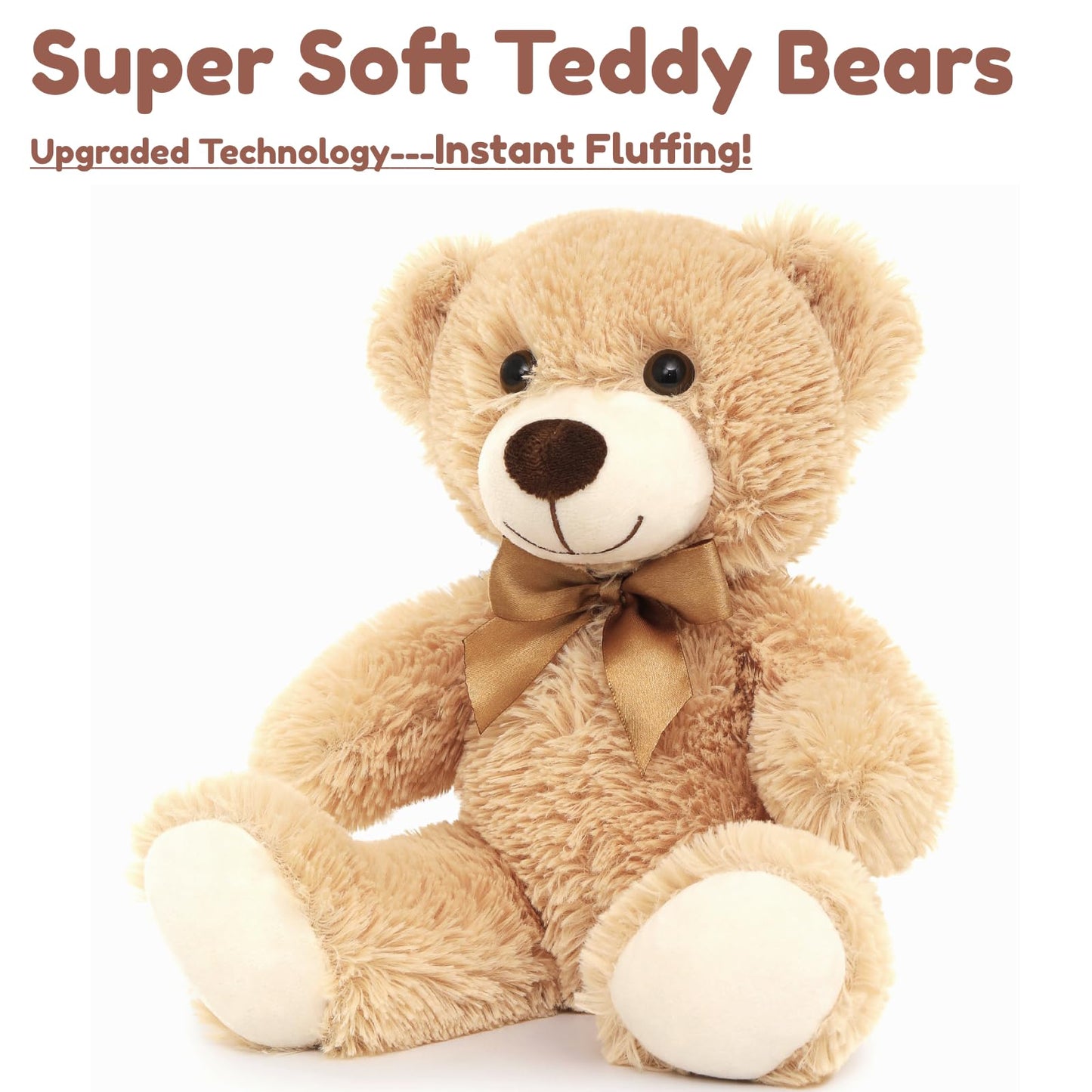Maogolan 12 Pack Teddy Bears In Bulk, 14Inch Small Stuffed Animals Teddy Bears For Baby Shower Wholesale Plushies For Themed Bir