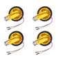 AEDIKO 4 Sets TT Motor DC 3-6V Gearbox Motor Dual Shaft 200RPM Ratio 1:48 Motor with Tire Wheel Kit for Arduino DIY Smart Car Ro