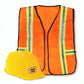 Funny Party Hats Construction Worker Costume Kids - Construction Dress Up - Construction Hat And Kids Construction Vest
