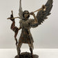 13 Inch Archangel - Saint Gabriel With Horn Cold Cast Bronze Figurine