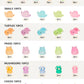 Fexia 100Pcs Mini Resin Ducks 6 Types Bulk To Hide Luminous Mini Animals Glow In The Dark For Diy Garden Dollhouse Combination S