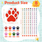 Weecent 32 Pcs Party Favors Kids Stationery Include 8 Colors Paw Print Pencil and Notpads Colorful Wooden Writing Pencils and Sm