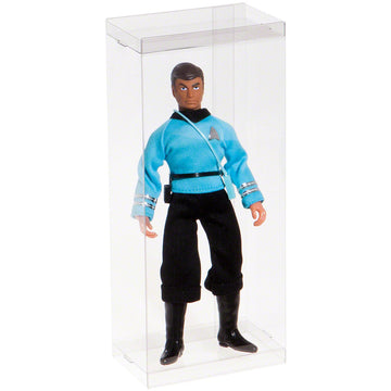 Dollsafe Clear Folding Display Box For 7-8 Inch Dolls And Action Figures, 4'' W X 2.25'' D X 8.5'' H, Pack Of 10