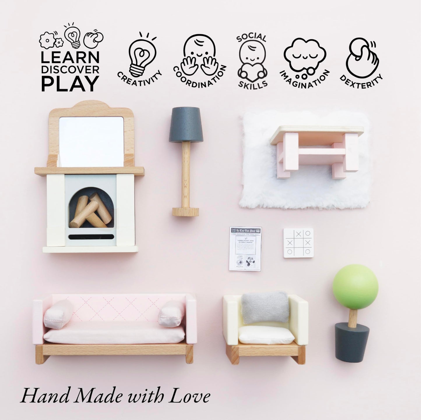 Le Toy Van Daisylane Sitting Room Dollhouse Furniture (Me058)