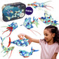 Clixo Ocean Creatures Pack - Glow-In-The-Dark Magnetic Building Toy - 24 Flexible Magnet Pieces For Underwater Exploration & Adventure. Imaginative Stem Toy. Kids Gift & Travel Toy. Ages 6+ [New]