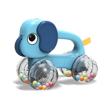 Lefan Baby Rattles Toys Animal Modeling Vehicle Push And Go Cars With Colorful Beads Toddler Learning Toys For 12-18 Months Firs