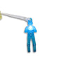 Toys+ Light Up 4 Pack Tangle Free tossing Parachute Men Glow in The Dark! Blue  Orange  Green and Purple! for Kids and Children Parachute Man Set  Easter Basket