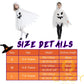 Eozy White Ghost Costume Kids Girls Halloween Scary Cosplay Fancy Dress 4 Years