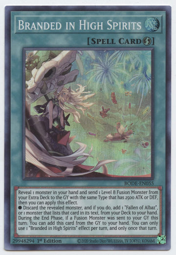 Branded In High Spirits - Bode-En055 - Super Rare - 1St Edition