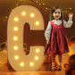 Imprsv 4Ft Marquee Light Up Letters C, Large Light Up Letters For Baby Shower Anniversary Wedding Room Decor, Big Letters For Pa