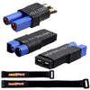 Hobbypark RC Battery Adapter Connector for Traxxas TRX to EC5 Plugs fit Slash/Rustler/Stampede/Bandit/E Revo RC Cars