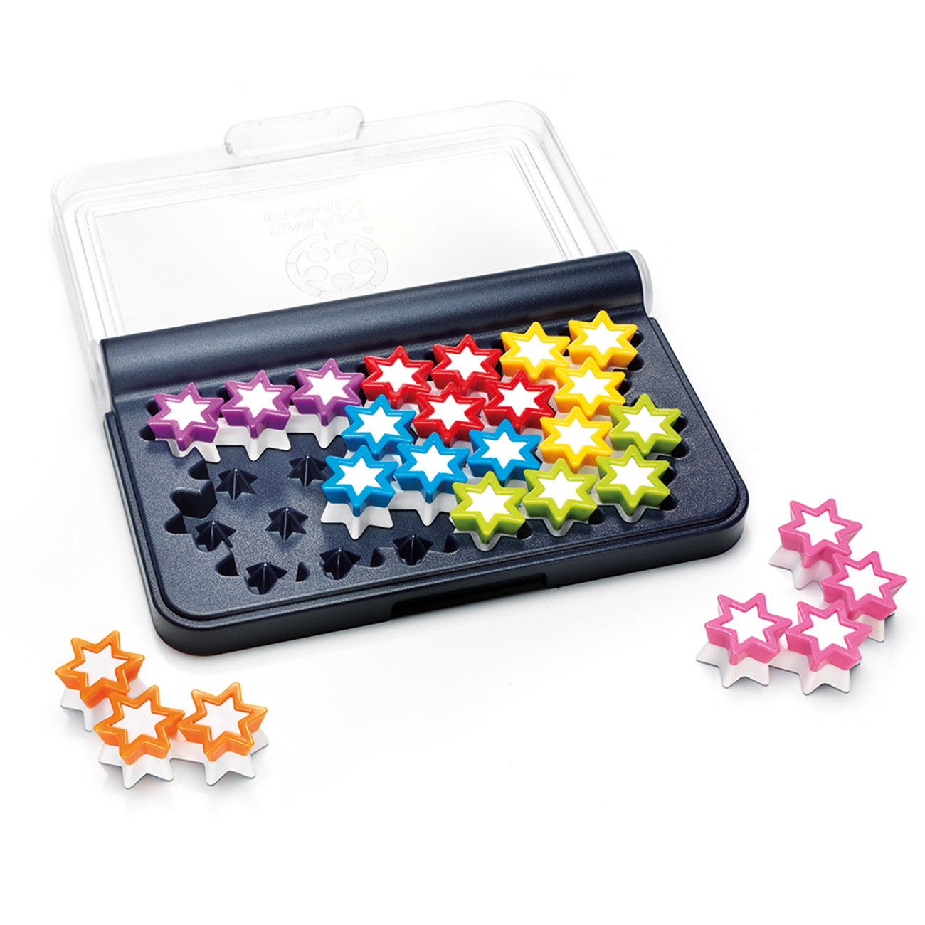 SmartGames IQ Stars Travel Game with 120 Challenges for Ages 6 to mature-themed