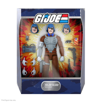 Super7 Ultimates! G.I. Joe Major Bludd - 7' G.I. Joe Action Figure With Accessories Classic Cartoon Collectibles And Retro Toys