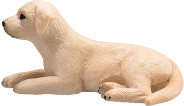 Mojo Yellow Labrador Puppy Realistic Domesticated Animal Hand Painted Toy Figurine