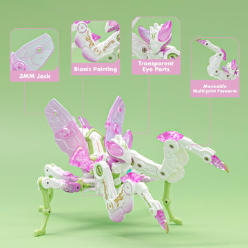 52TOYS BEASTBOX BB-37LO Lotus Deformation Toys Action Figure, Converting Toys in Mecha and Cube, Perfect Birthday Party Gift for