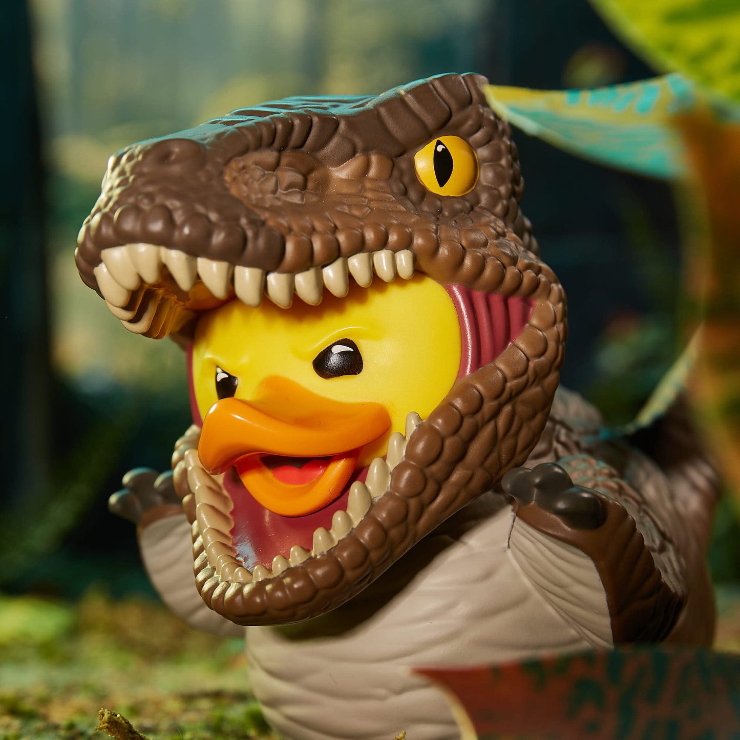 TUBBZ Velociraptor Vinyl Rubber Duck - Official Jurassic Park Collectible, One Size, Nylon, Bathtub Color