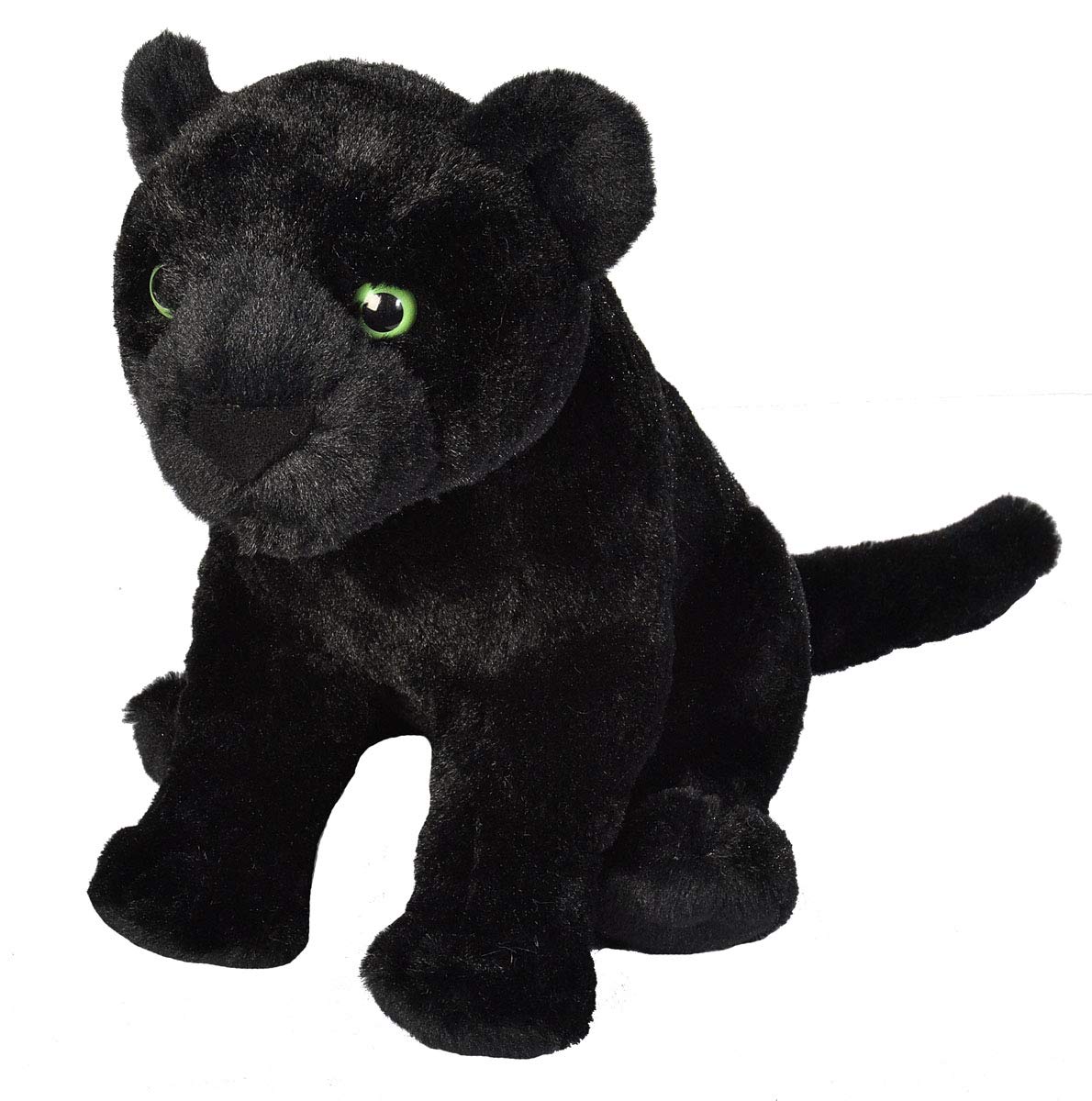 Wild Republic Jaguar Black Stuffed Animal, 12" Plush Toy, Eco-Friendly Recycled Material, Model 19414