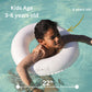 Ali+Oli Summer Collection, Swim Ring For Kids, Inflatable Cute Pool Float Ring For Ages 3-6 Years, 24   X9    Junior Swim Ring,