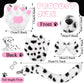 Syhood Puppy Dog Costume Set Kids Dog Ears Headband Bowtie Nose Tail Paw Gloves Dog Animal Costume Accessories For Carnival(Blac