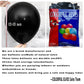 Colorful Elves 12 Inch 100 Pcs Metallic Chrome Black Balloons Latex Helium Shiny Thicken Balloons Party Decoration
