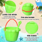 36 Pcs 6'' Sand Buckets And Shovels Bulk Small Plastic Beach Pails Shovels Sand Castle Mold Tools For Summer Beach Pool Party Fa