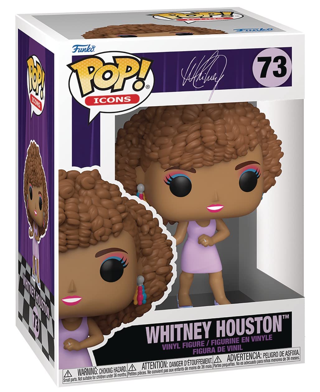 Pop Icons: Whitney [Houston] - I Want To Dance With Somebody Funko Rocks Vinyl Figure (Bundled With Compatible Box Protector Cas