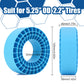 INJORA Silicone Rubber Foam Inserts for 132-134mm (5.25 OD) 2.2 Tires - 4PCS, Blue
