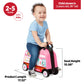Radio Flyer 3-in-1 Happy Trav’ler Ice Cream Truck Ride-On Toy, Large, Plastic, Ages 2-5