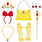 Kaisebile Light Up Princess Snow White Costume For Little Girls Dress Up - Led Light-Up Princess Snow White Dress With Accessori