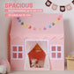 Senodeer Kids Play Tent Indoor: With Mat, Tassel Garland, Star Lights - Pink Girl Tent Playhouse For Toddlers Kids Toys For Boy Girl Birthday Gift For Kids