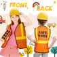 Satinior 24 Pieces Construction Worker Costume Role Play Set Including Construction Vest And Hat Birthday Party Costume Supplies For Dressing Party