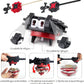 COCOFOX 2 Pack Right/Left-Spin Gyro Launchers, 7.9"x2"x2.3", Plastic, Black/Red, Model COCOFOX02