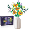 Chodia Flower Bouquet Building Blocks Sunflower Botanical Collection Bricks Sets Creative Toys Kits Mother's Day Birthday Aniver