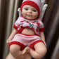 Aniiyy 13 Inch Silicone Baby Girl Doll, Can Open Mouth Reborn Baby Doll