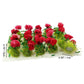 PrettyLife 20Pcs Miniature Flower Cluster Grass Flower Tufts for Mini Dollhouse Fairy Garden Railway Simulated Static Scenery Mi