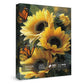Colorful Butterfly Sunflower Puzzles for Adults 1000 Pieces Nature, Beautiful Plant Landscape Art Jigsaw Puzzles, Pretty Scenic 
