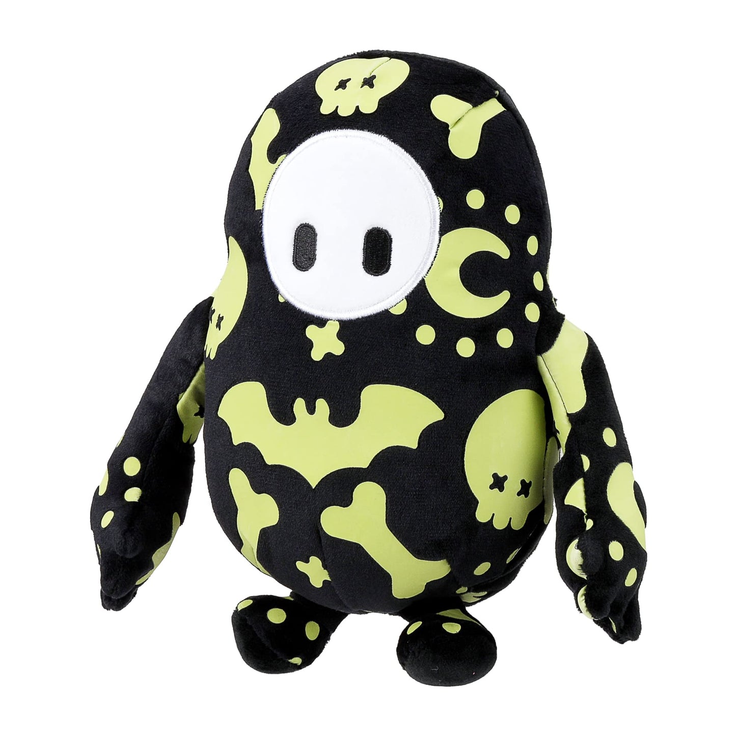 Fall Guys Ultimate Knockout Small 8' Collectible Plush Toy - Glow In The Dark Spooky Doodles