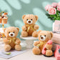 Hydren 8 Pieces 8 Inch Valentines Bears Bulk Stuffed Animals Bulk Soft Plush Bears Doll With Bow Tie For Boy Girl Baby Shower Bi
