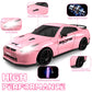 YUAN PLAN RC Drift Car, 1/24 Pink Remote Control Car for Girls, 2.4GHz 4WD Drifting RC Cars with LED Light, High Speed RC Car wi